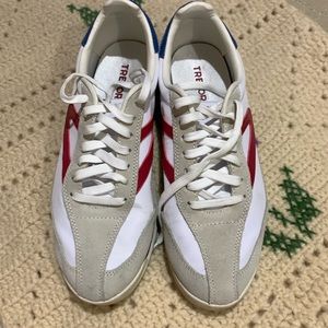 Tretorn red blue sneakers 7.5